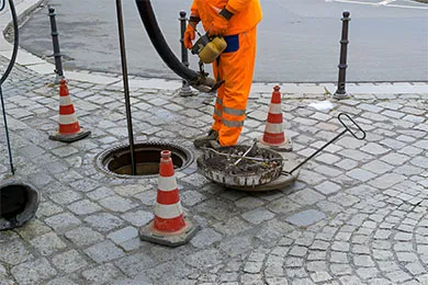 Blocked Manhole