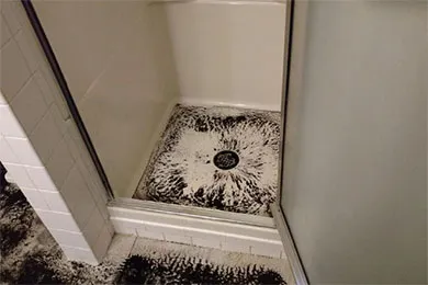 Water Backing Up in Shower